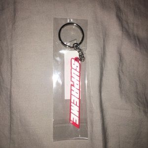 Supreme red Keychain